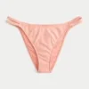 Żakardowe figi bikini z podwójnymi ramiączkami