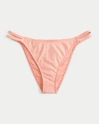 Żakardowe figi bikini z podwójnymi ramiączkami