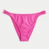 Żakardowe figi bikini z podwójnymi ramiączkami