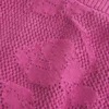 Łatwa w noszeniu koszulka babydoll z odkrytymi ramionami w stylu haftu igłowego Łatwa w noszeniu koszulka babydoll z odkrytymi ramionami w stylu haftu igłowego