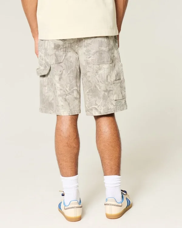 Baggy szorty jeansowe w kamuflażu Baggy szorty jeansowe w kamuflażu