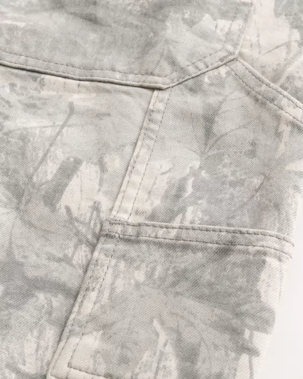 Baggy szorty jeansowe w kamuflażu Baggy szorty jeansowe w kamuflażu