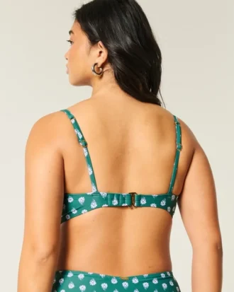 Biustonosz bikini z fiszbinami i głębokim dekoltem