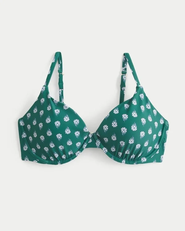 Biustonosz bikini z fiszbinami i głębokim dekoltem Biustonosz bikini z fiszbinami i głębokim dekoltem