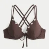 Biustonosz bikini z fiszbinami, ozdobiony muszelkami i ramiączkami z tyłu Biustonosz bikini z fiszbinami, ozdobiony muszelkami i ramiączkami z tyłu