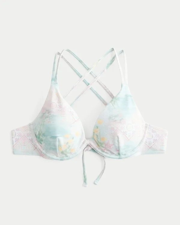 Biustonosz bikini z ramiączkami i fiszbinami Biustonosz bikini z ramiączkami i fiszbinami