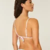 Biustonosz bikini z trójkątnymi miseczkami i ozdobą na ramieniu Biustonosz bikini z trójkątnymi miseczkami i ozdobą na ramieniu