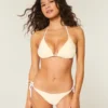 Biustonosz bikini z trójkątnymi ramiączkami i nadrukiem Spring Break Biustonosz bikini z trójkątnymi ramiączkami i nadrukiem Spring Break