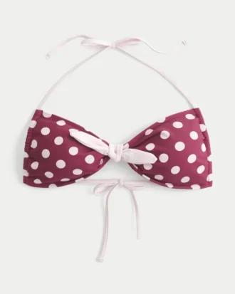 Biustonosz bikini z wiązaniem z przodu