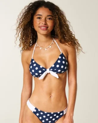 Biustonosz bikini z wiązaniem z przodu