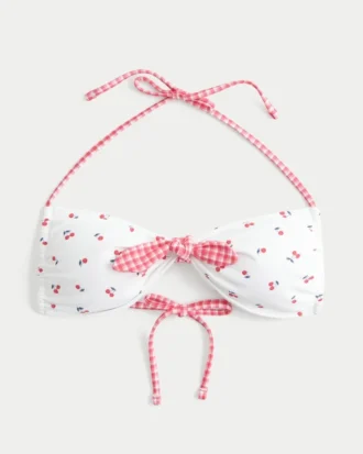 Biustonosz bikini z wiązaniem z przodu