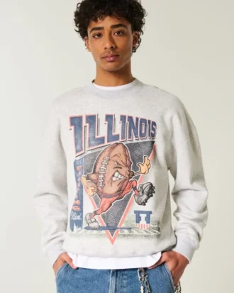 Bluza z grafiką Fighting Illini Uniwersytetu Illinois