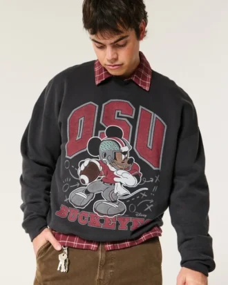 Bluza z grafiką Mickey Mouse Ohio State Buckeyes