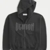 Bluza z kapturem Box Dodge Demon Graphic Zip-Up Hoodie Bluza z kapturem Box Dodge Demon Graphic Zip-Up Hoodie