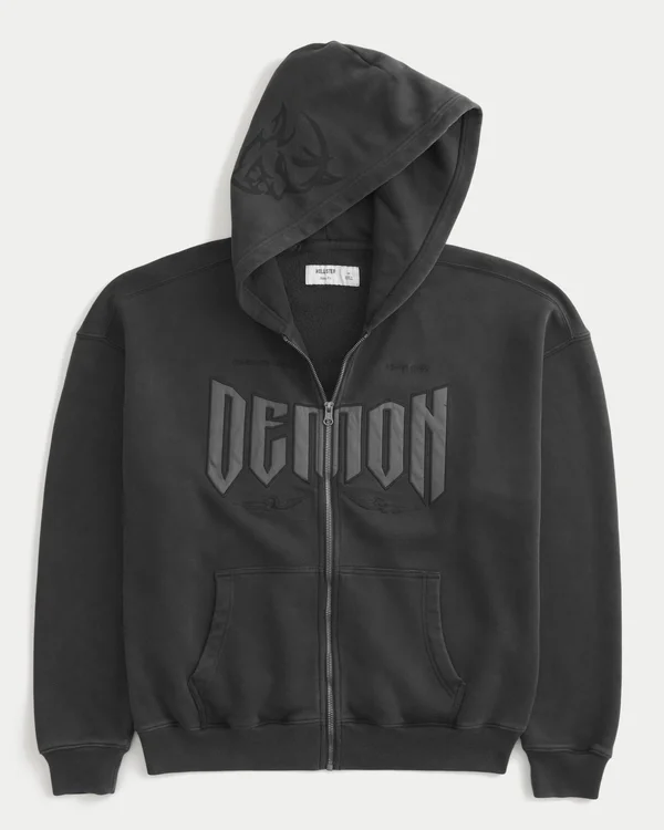 Bluza z kapturem Box Dodge Demon Graphic Zip-Up Hoodie Bluza z kapturem Box Dodge Demon Graphic Zip-Up Hoodie