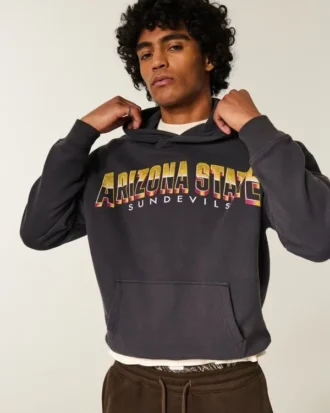 Bluza z kapturem Boxy Arizona State University Sun Devils Graphic Hoodie