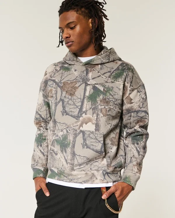 Bluza z kapturem Boxy Camo Bluza z kapturem Boxy Camo