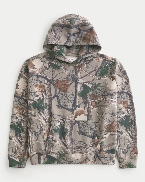 Bluza z kapturem Boxy Camo Bluza z kapturem Boxy Camo