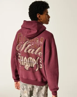 Bluza z kapturem Boxy Florida State University Seminoles Graphic Hoodie
