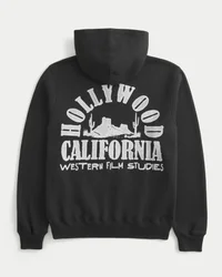 Bluza z kapturem Boxy Hollywood Graphic