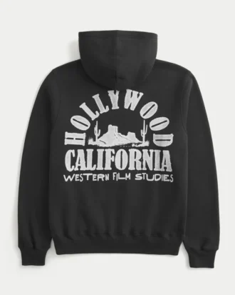 Bluza z kapturem Boxy Hollywood Graphic