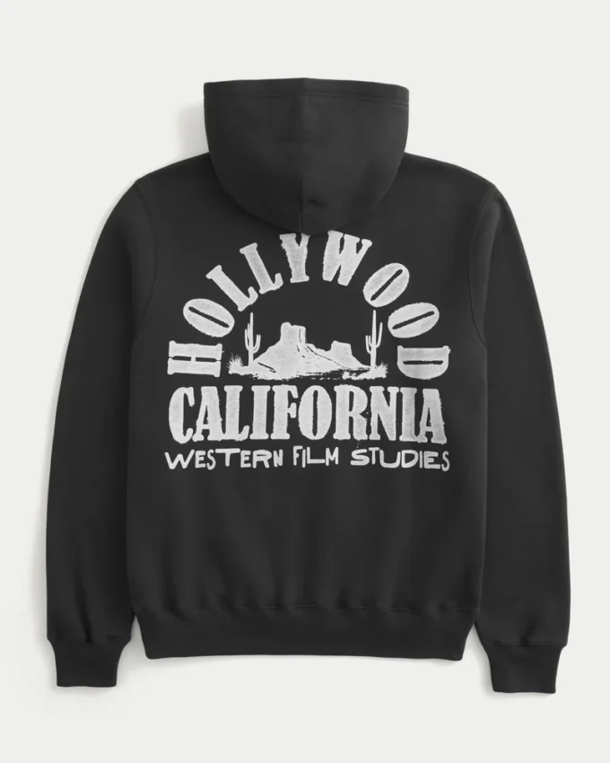Bluza z kapturem Boxy Hollywood Graphic Bluza z kapturem Boxy Hollywood Graphic