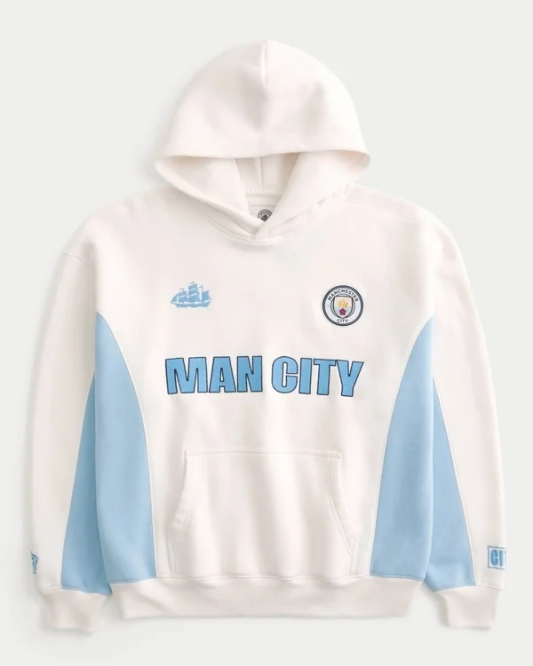 Bluza z kapturem Boxy Manchester City F.C. Graphic Bluza z kapturem Boxy Manchester City F.C. Graphic