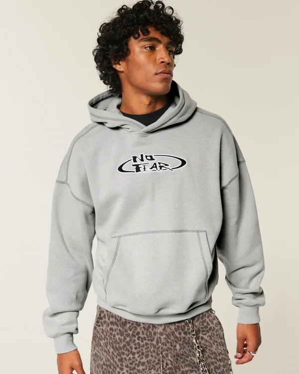 Bluza z kapturem Boxy No Fear Graphic Bluza z kapturem Boxy No Fear Graphic