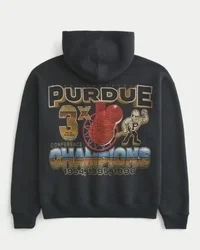 Bluza z kapturem Boxy Purdue University Graphic Hoodie