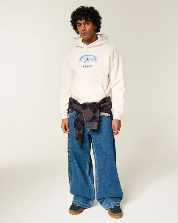 Bluza z kapturem Boxy St. Anton Ski Graphic Bluza z kapturem Boxy St. Anton Ski Graphic