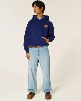 Bluza z kapturem Boxy Syracuse University Orange Graphic Bluza z kapturem Boxy Syracuse University Orange Graphic