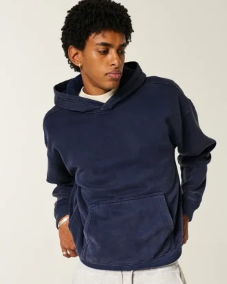 Bluza z kapturem Boxy Washed