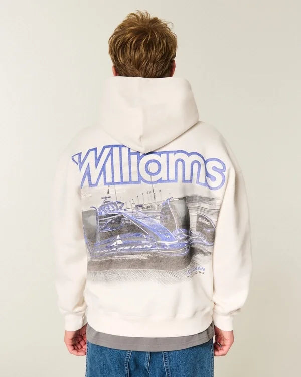 Bluza z kapturem Boxy Williams Racing Graphic Bluza z kapturem Boxy Williams Racing Graphic