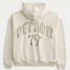 Bluza z kapturem Boxy Zip-Up Detroit 79 Graphic Hoodie Bluza z kapturem Boxy Zip-Up Detroit 79 Graphic Hoodie