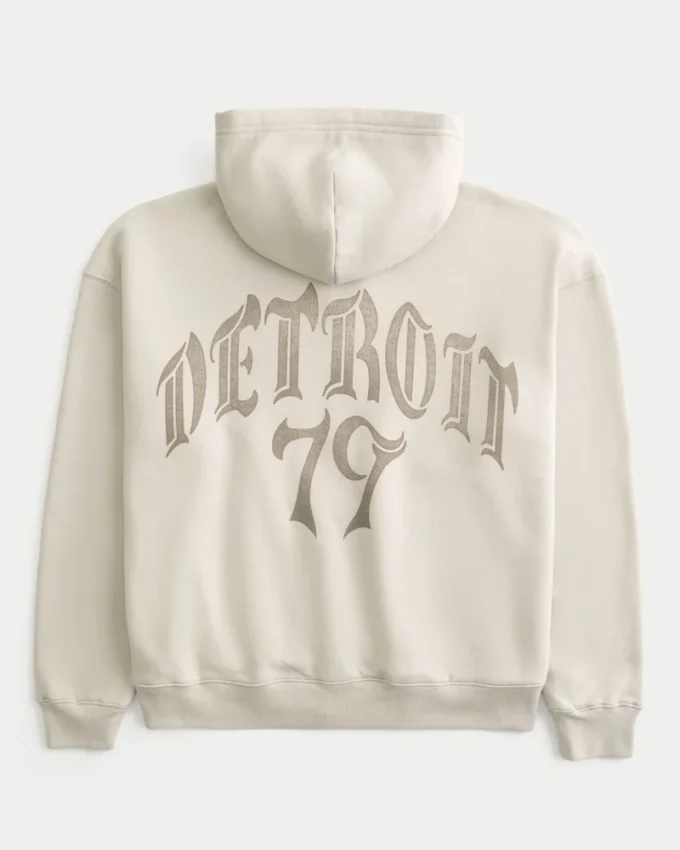 Bluza z kapturem Boxy Zip-Up Detroit 79 Graphic Hoodie Bluza z kapturem Boxy Zip-Up Detroit 79 Graphic Hoodie