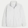 Bluza z kapturem Gilly Hicks z haftowaną kokardką i zamkiem 1/4 długości Bluza z kapturem Gilly Hicks z haftowaną kokardką i zamkiem 1/4 długości