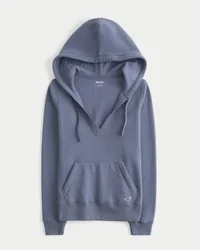 Bluza z kapturem i dekoltem w serek