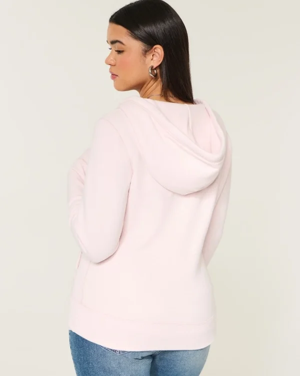 Bluza z kapturem i dekoltem w serek Bluza z kapturem i dekoltem w serek