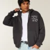 Bluza z kapturem i nadrukiem Boxy Class of 26 Bluza z kapturem i nadrukiem Boxy Class of 26