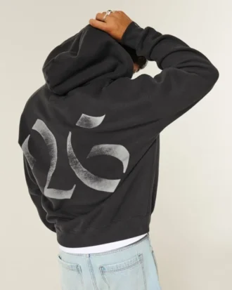 Bluza z kapturem i nadrukiem Boxy Class of 26