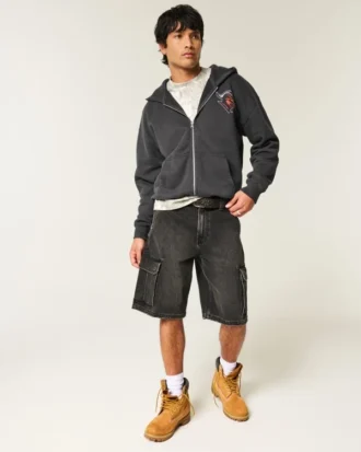 Bluza z kapturem i nadrukiem Rutgers University