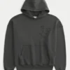 Bluza z kapturem i naszywką Baggy Cinch Star