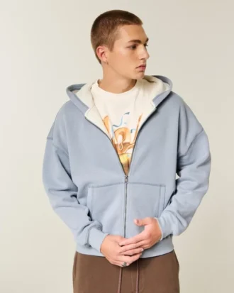 Bluza z kapturem i podszewką termiczną