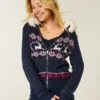 Bluza z kapturem i wykończeniem ze sztucznego futra, zapinana na zamek błyskawiczny, wzór Fair Isle Bluza z kapturem i wykończeniem ze sztucznego futra, zapinana na zamek błyskawiczny, wzór Fair Isle