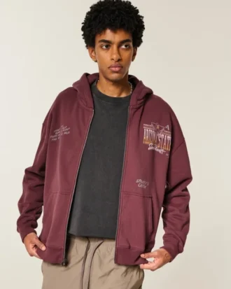 Bluza z kapturem i zamkiem błyskawicznym Arizona State University Sun Devils Graphic Hoodie Bluza z kapturem i zamkiem błyskawicznym Arizona State University Sun Devils Graphic Hoodie