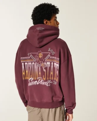 Bluza z kapturem i zamkiem błyskawicznym Arizona State University Sun Devils Graphic Hoodie Bluza z kapturem i zamkiem błyskawicznym Arizona State University Sun Devils Graphic Hoodie