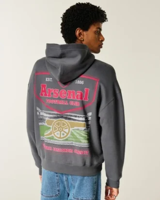 Bluza z kapturem i zamkiem błyskawicznym Arsenal F.C. Graphic Hoodie