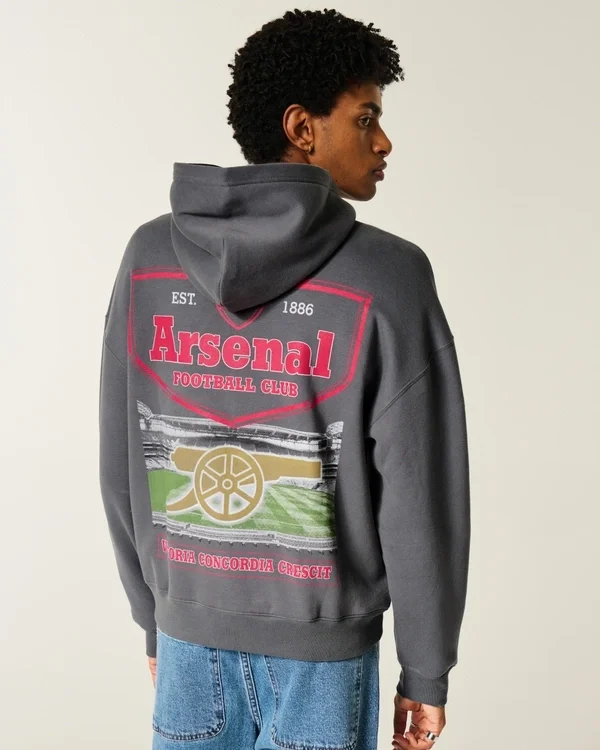 Bluza z kapturem i zamkiem błyskawicznym Arsenal F.C. Graphic Hoodie Bluza z kapturem i zamkiem błyskawicznym Arsenal F.C. Graphic Hoodie