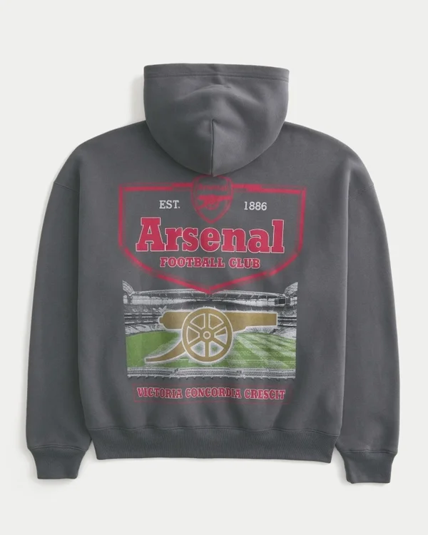 Bluza z kapturem i zamkiem błyskawicznym Arsenal F.C. Graphic Hoodie Bluza z kapturem i zamkiem błyskawicznym Arsenal F.C. Graphic Hoodie