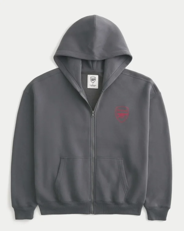 Bluza z kapturem i zamkiem błyskawicznym Arsenal F.C. Graphic Hoodie Bluza z kapturem i zamkiem błyskawicznym Arsenal F.C. Graphic Hoodie